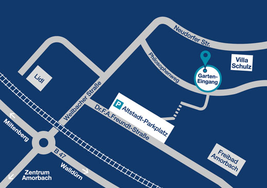 Lageplan der Villa Schulz